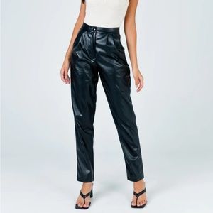 Princess Polly LOVE CLUB PANTS BLACK